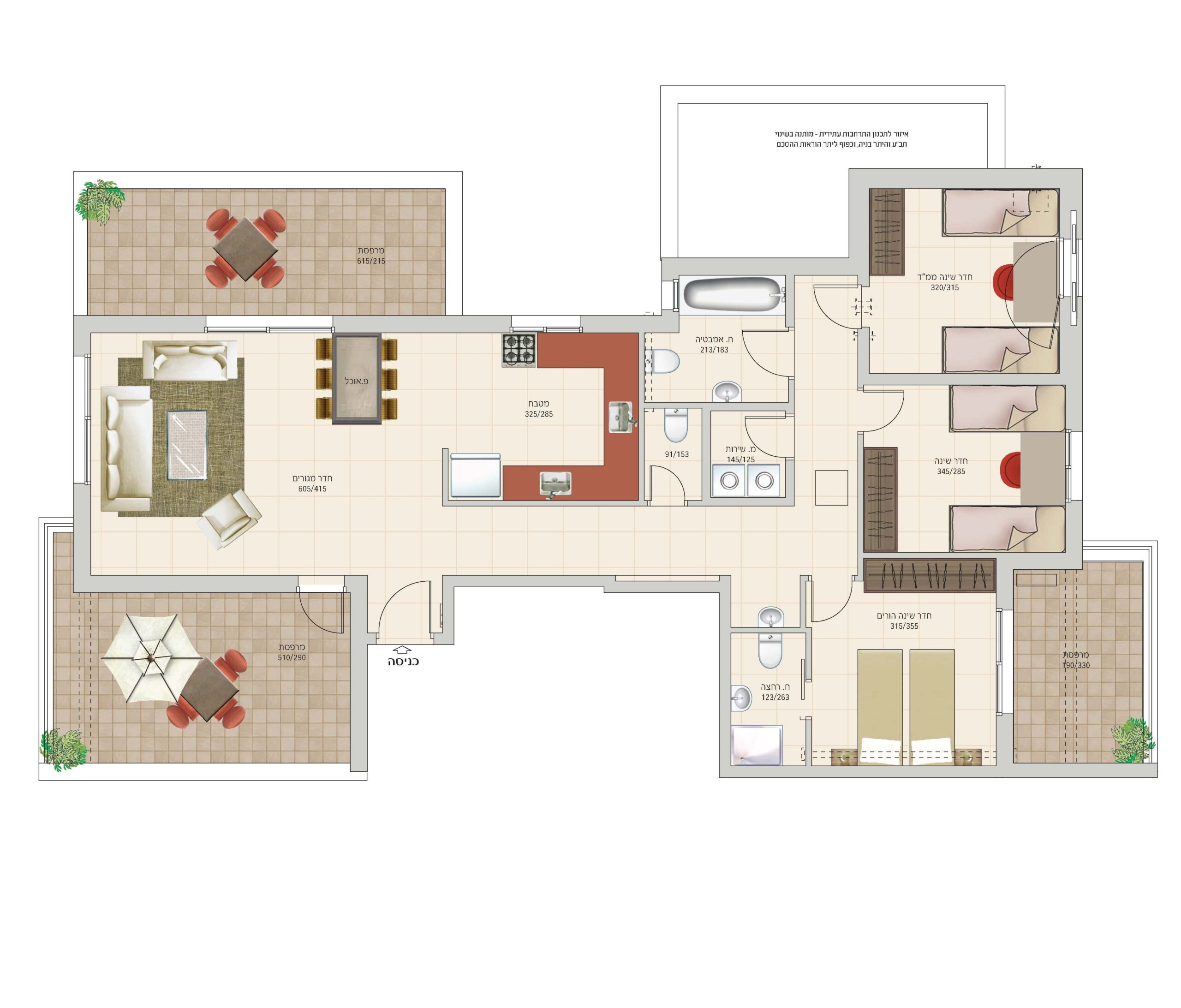 4 room penthouse in RBS A for sale