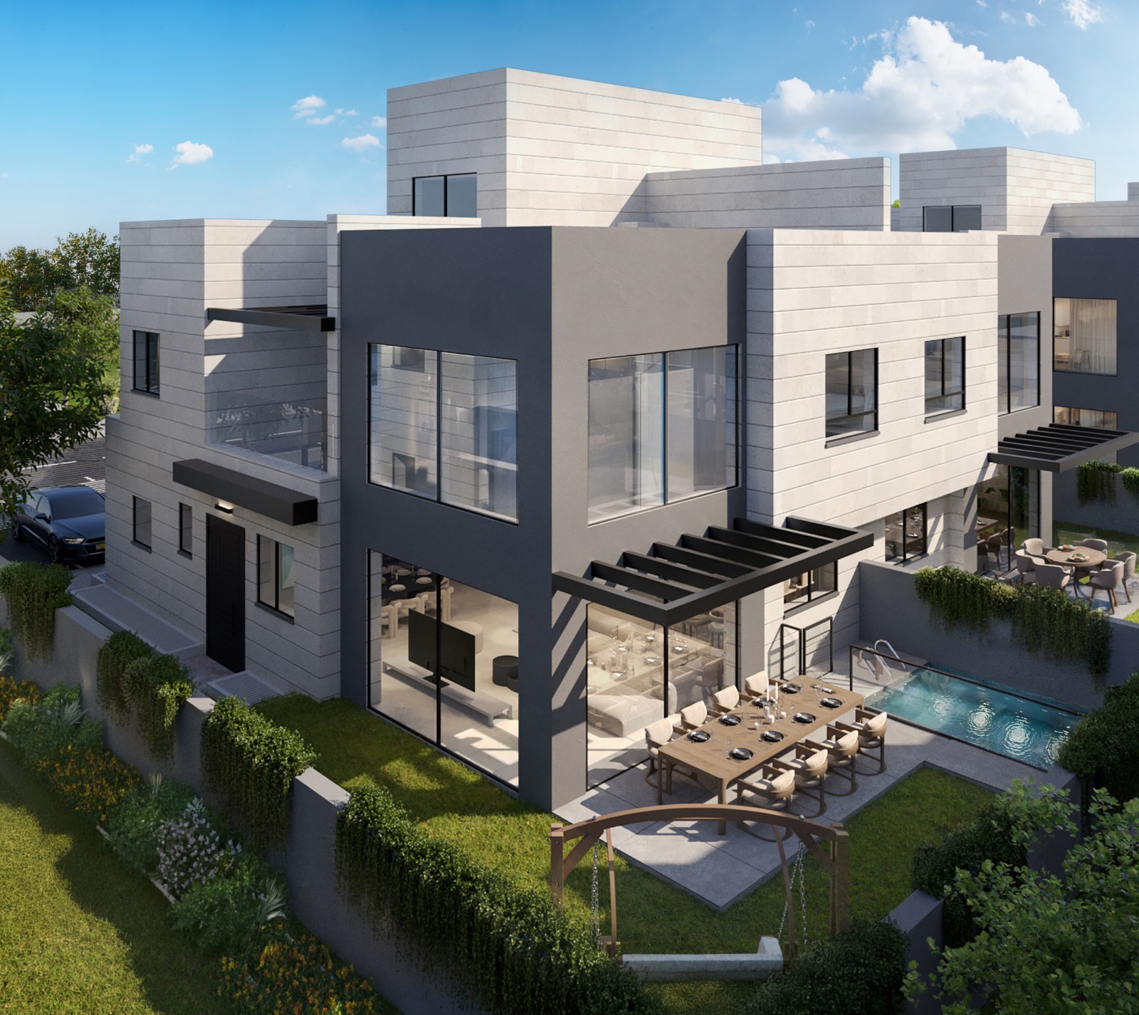 6-Room Villa with Large Garden in the New Carmei Gat Project